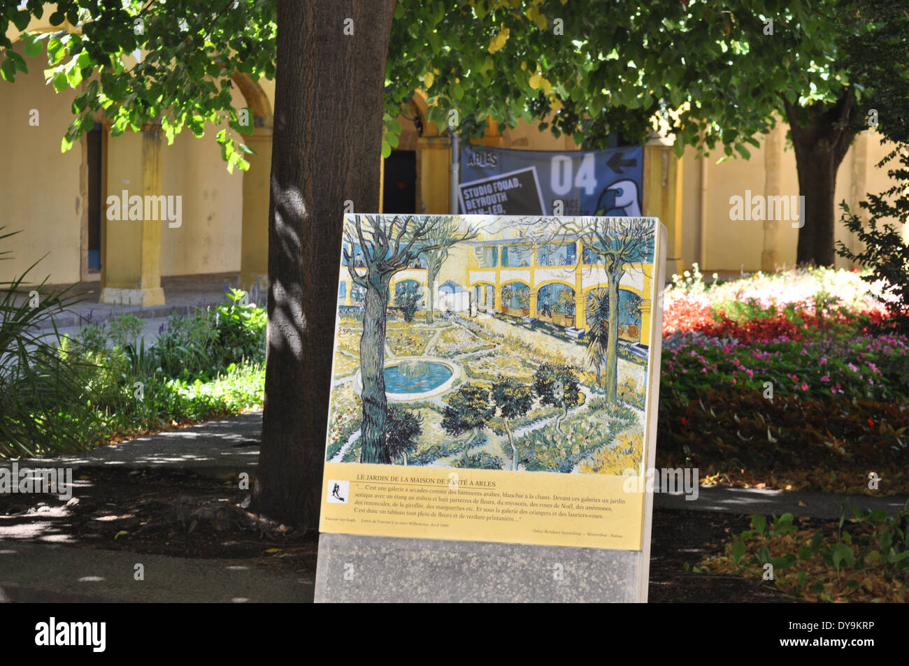 Place Van Gogh in Arles, France. Stock Photo