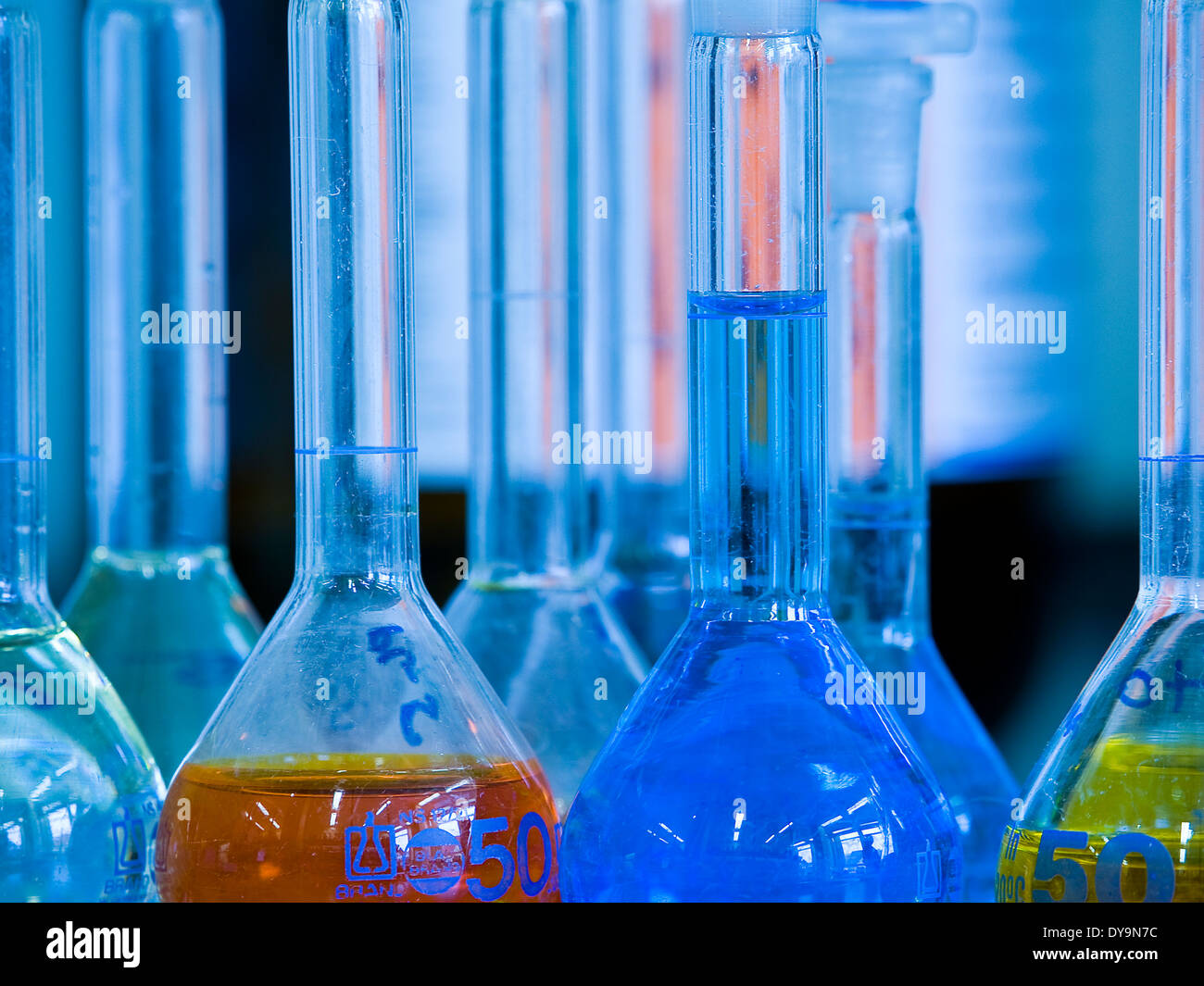 Measuring flasks Stock Photo Alamy