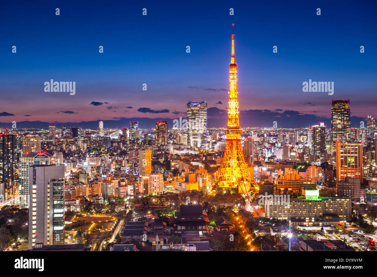 Tokyo, Japan City Skyline Stock Photo