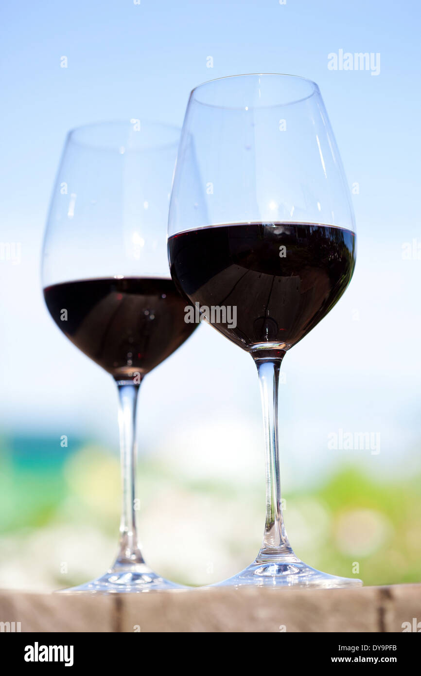 https://c8.alamy.com/comp/DY9PFB/two-glasses-with-red-wine-outside-on-nature-background-DY9PFB.jpg