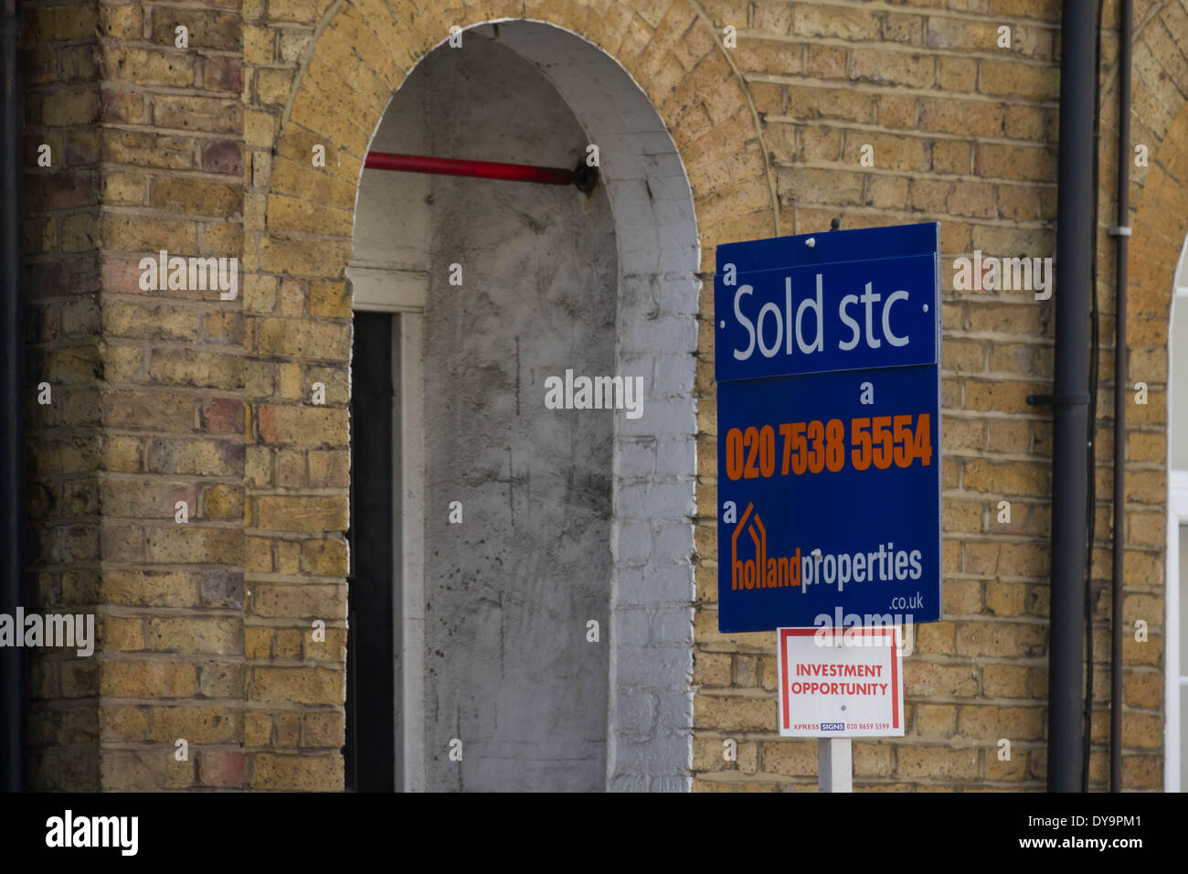 Estate agents boards advertising sales or rentals seen in south east