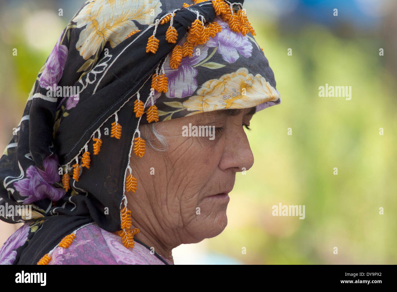Turkish woman in headscarf, Alanya, Turkey Stock Photo Alamy