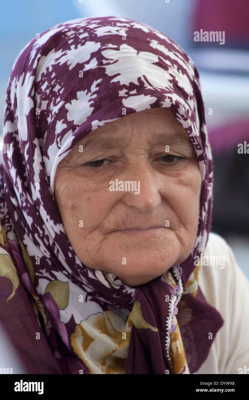 Turkish woman in headscarf, Alanya, Turkey Stock Photo Alamy