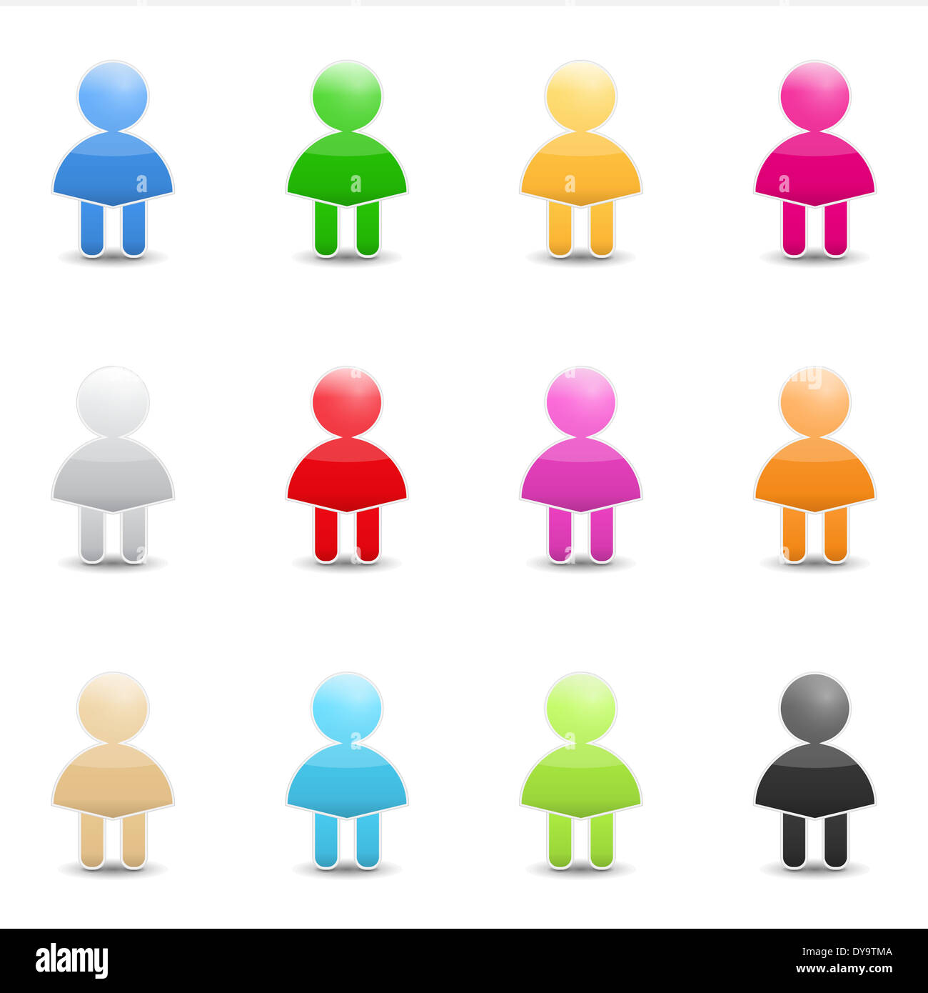Abstract icon of a human Stock Photo - Alamy