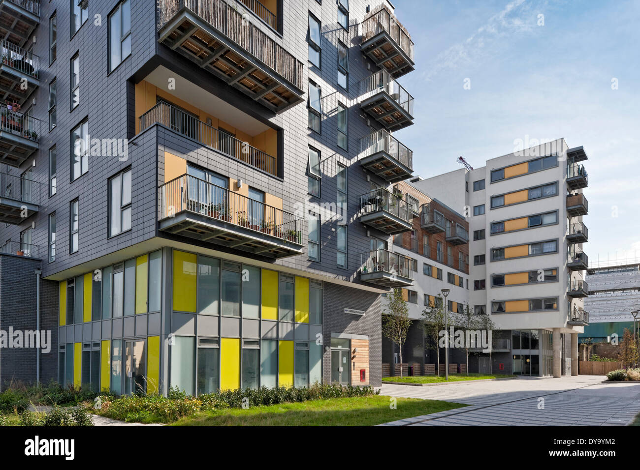 Christian Street Housing, London, United Kingdom. Architect Stock