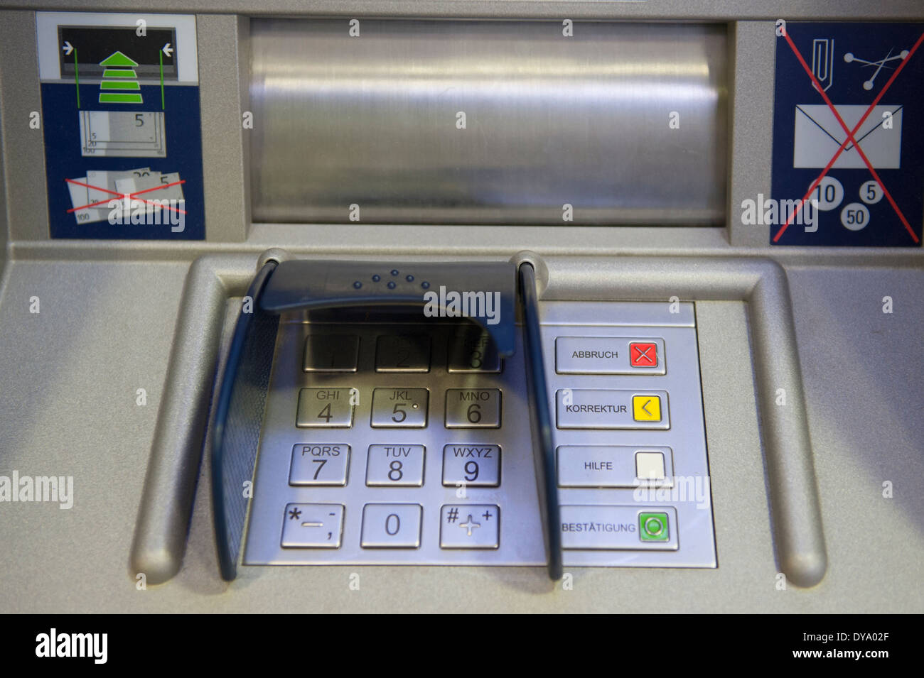 Geldautomat,ECAutomat,ATM machine Stock