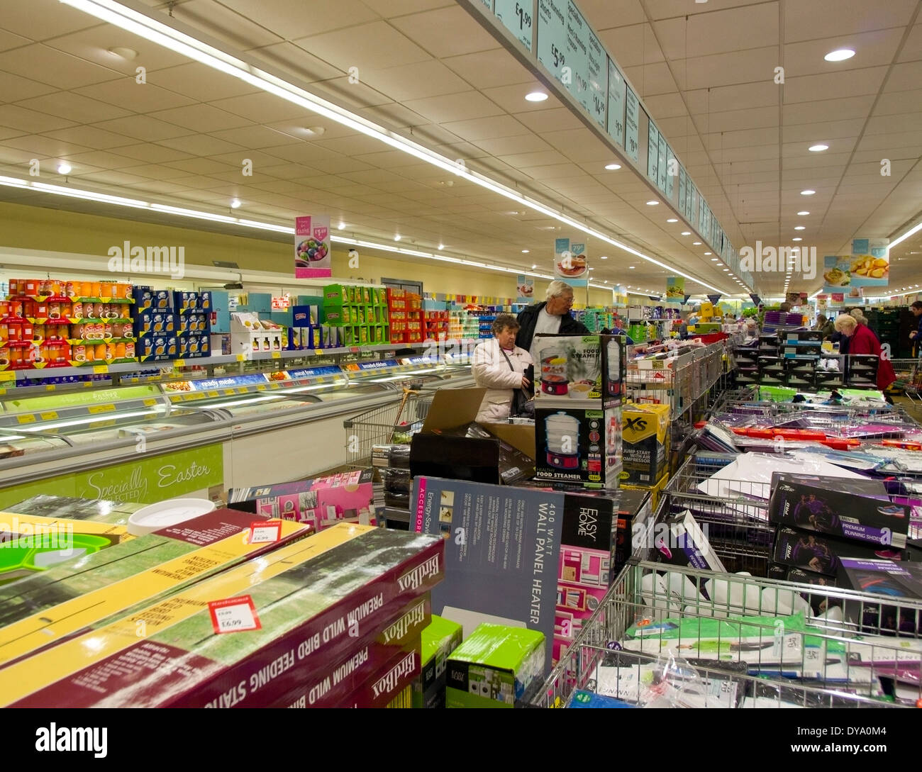 Aldi discount supermarket offers Stock Photo