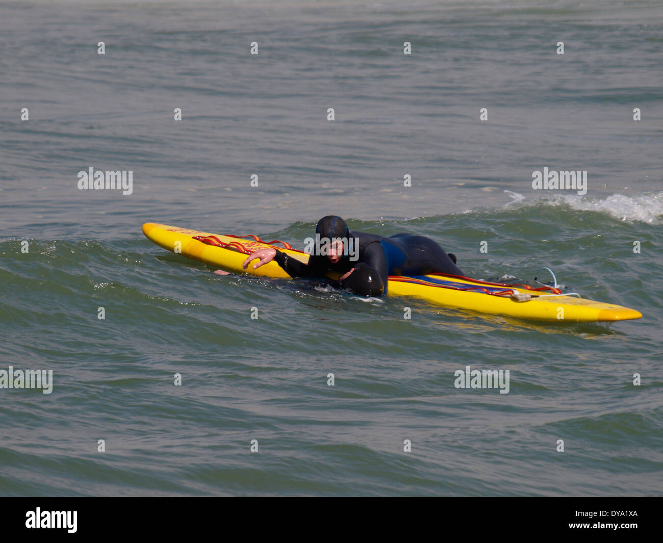 Surf rescue training, Bude, Cornwall, UK Stock Photo Alamy