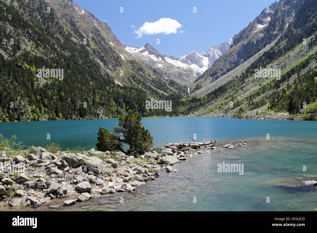 Lac du Gaube, Pyrenees, France Stock Photo