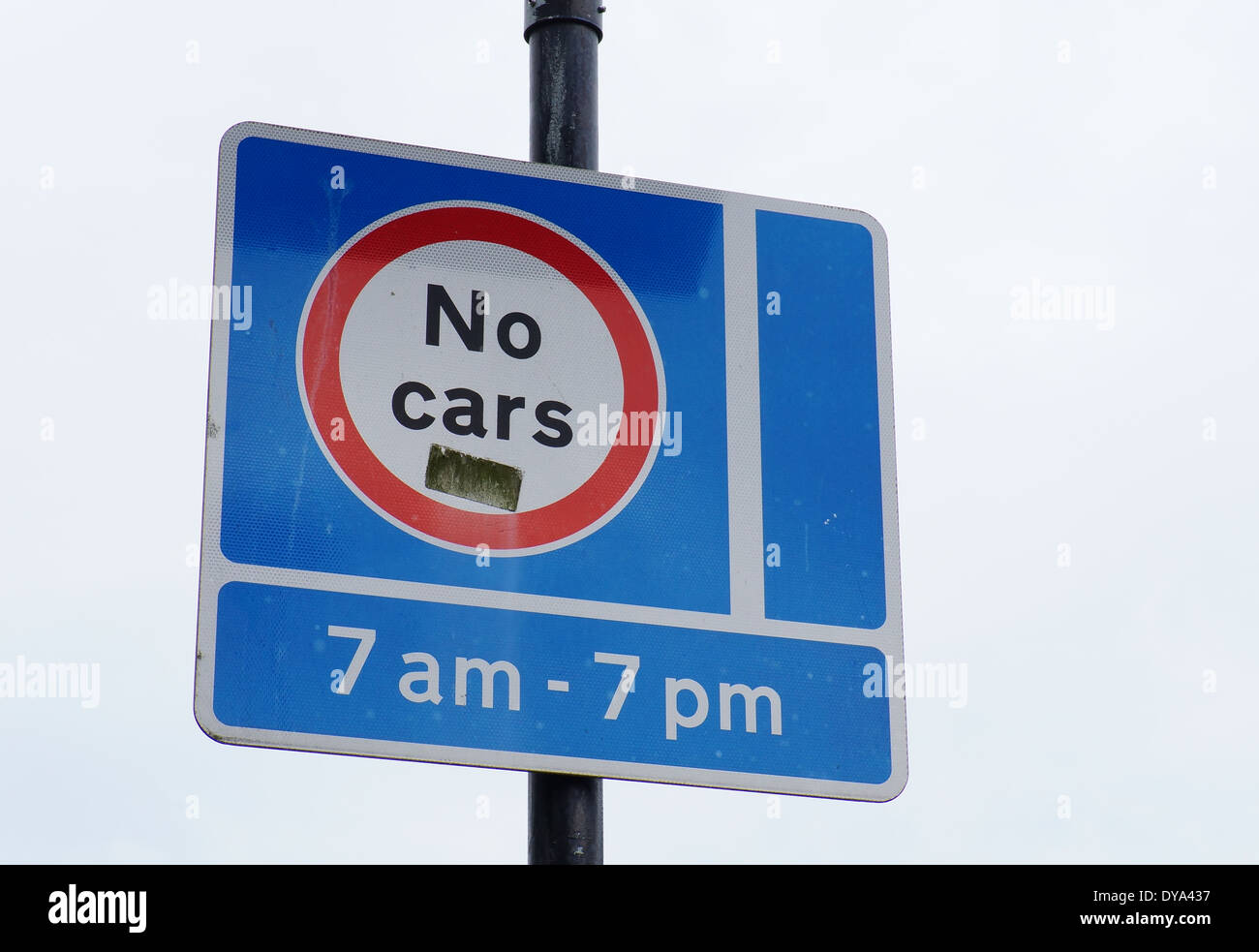 No cars sign Stock Photo