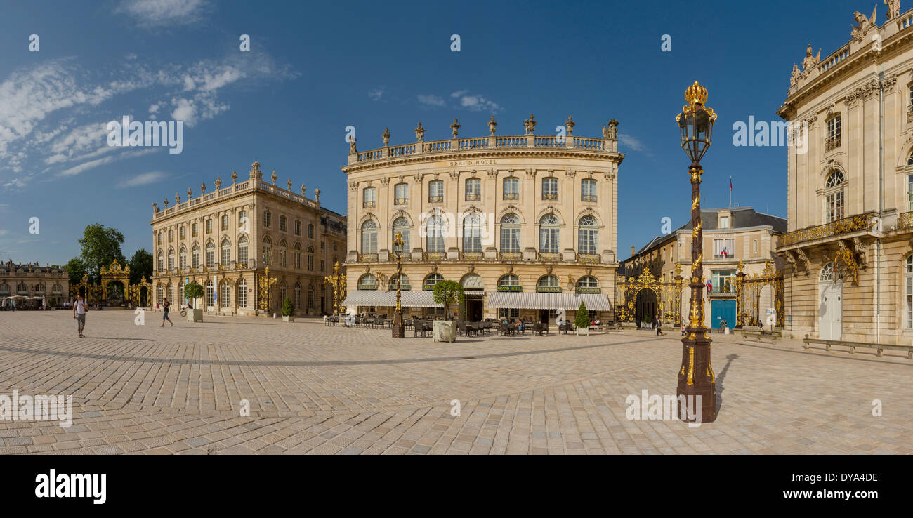 Place Stanislas, square, town, village, summer, people, Nancy, Lorraine, France, Europe, Stock Photo