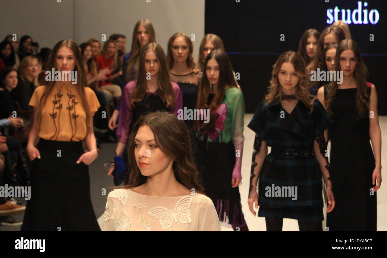 belarus studio models Minsk, Belarus. 11th Apr, 2014. Models present creations of Ukrainian brand  Lviv Fashion Novana during the