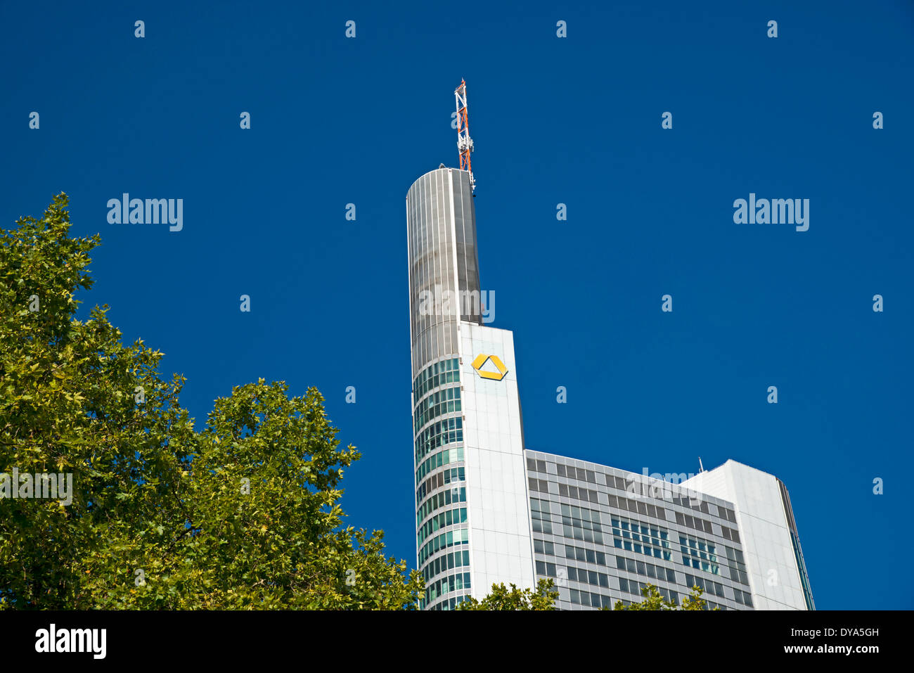 Commerzbank, Germany, Europe, Frankfurt, Hessen, Main, tower, bank Stock Photo