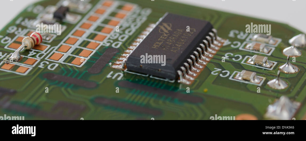electrical circuit board, green, copper, black, close up, circuits