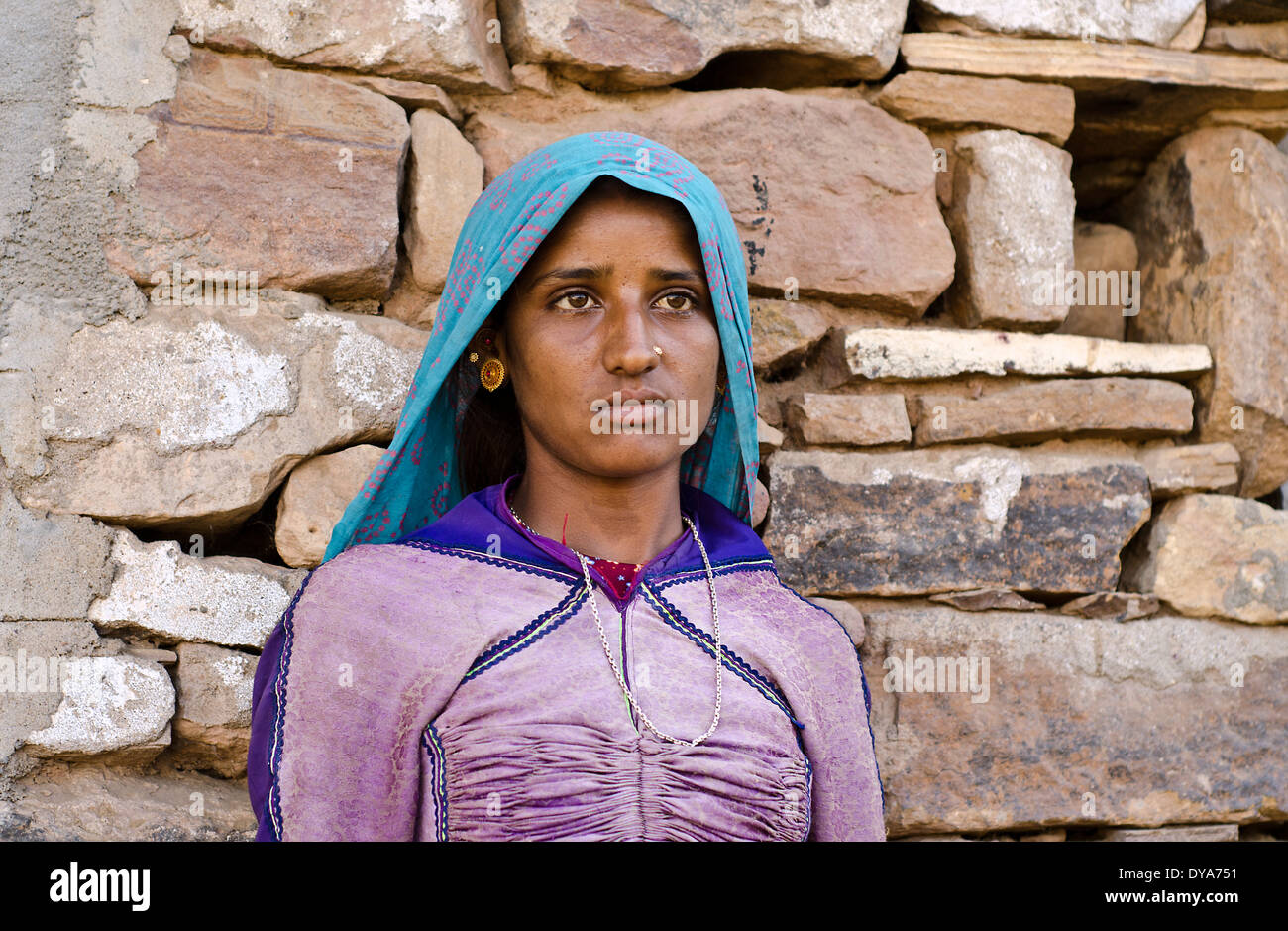 Rabari woman , Janan , Kutch ,India Stock Photo