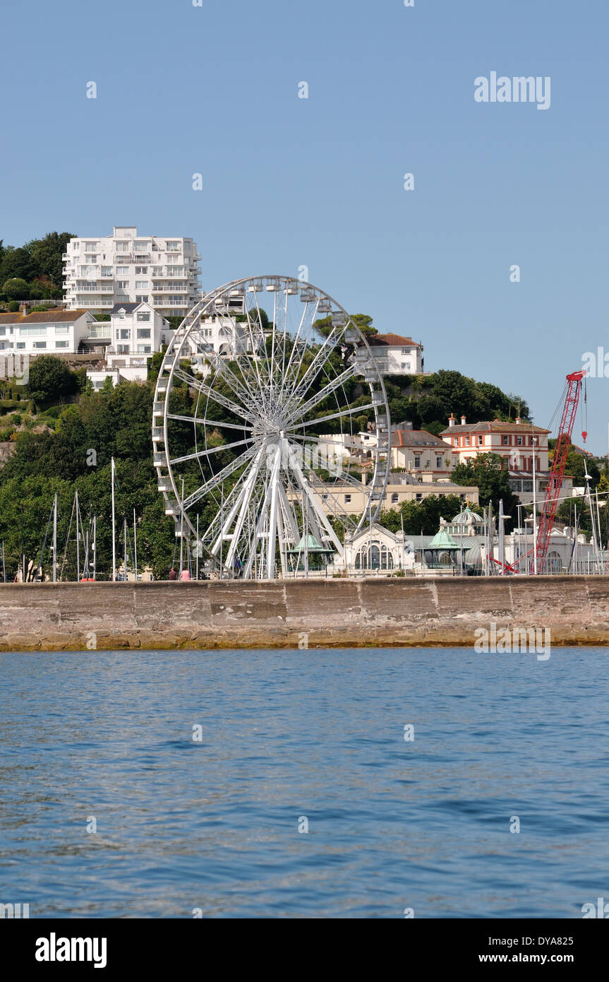 Big wheel on Torquay harbour side Stock Photo Alamy