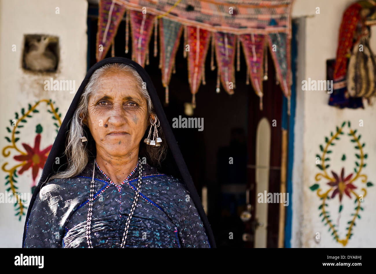 Rabari woman , Janan , Kutch ,India Stock Photo