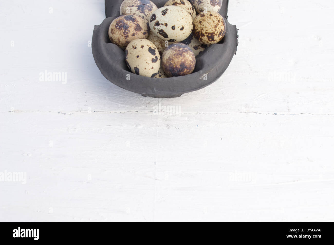 Quail eggs are small and colourful. They can be eaten raw or cooked