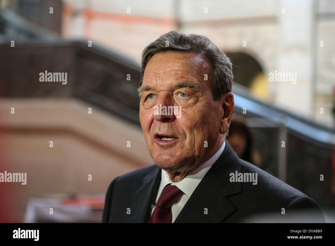 70th birthday of former german chancellor Gerhard Schröder