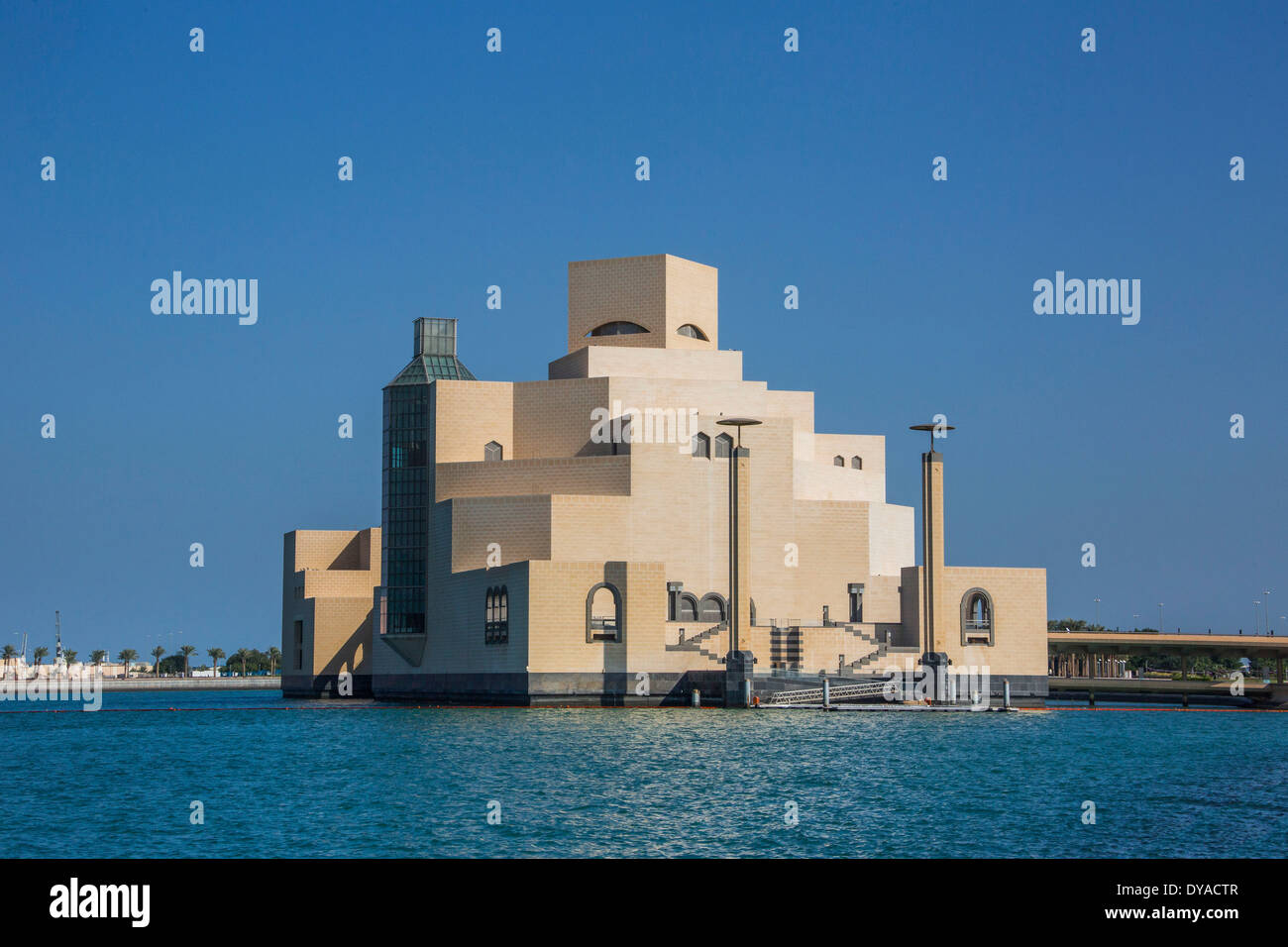 Doha, Qatar, Middle East, architecture, art, city, colourful, Islam, Islamic, museum, touristic, travel, Islamic Art Stock Photo