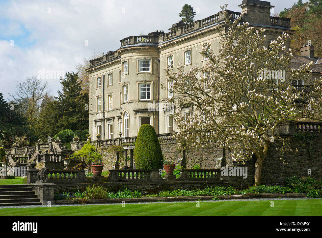 Rydal Hall and gardens, Rydal, Lake District National Park, Cumbria