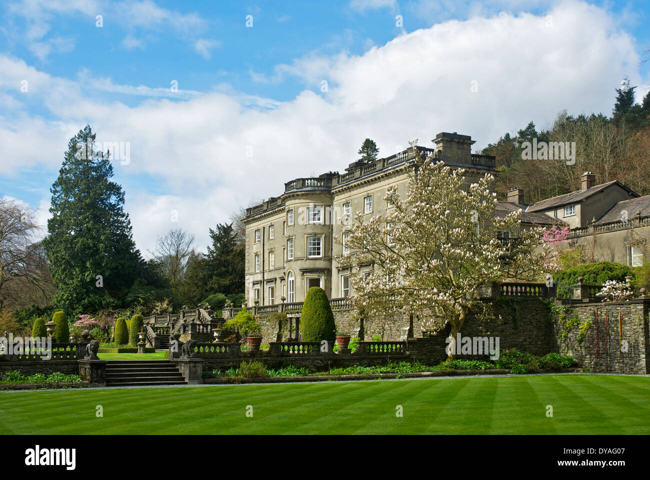 Rydal Hall and gardens, Rydal, Lake District National Park, Cumbria