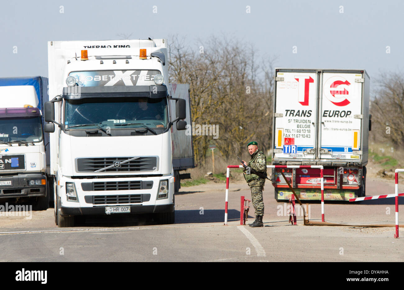 April 8, 2014 - Starokozache Border, Ukraine-Moldavia - Ukrainian ...