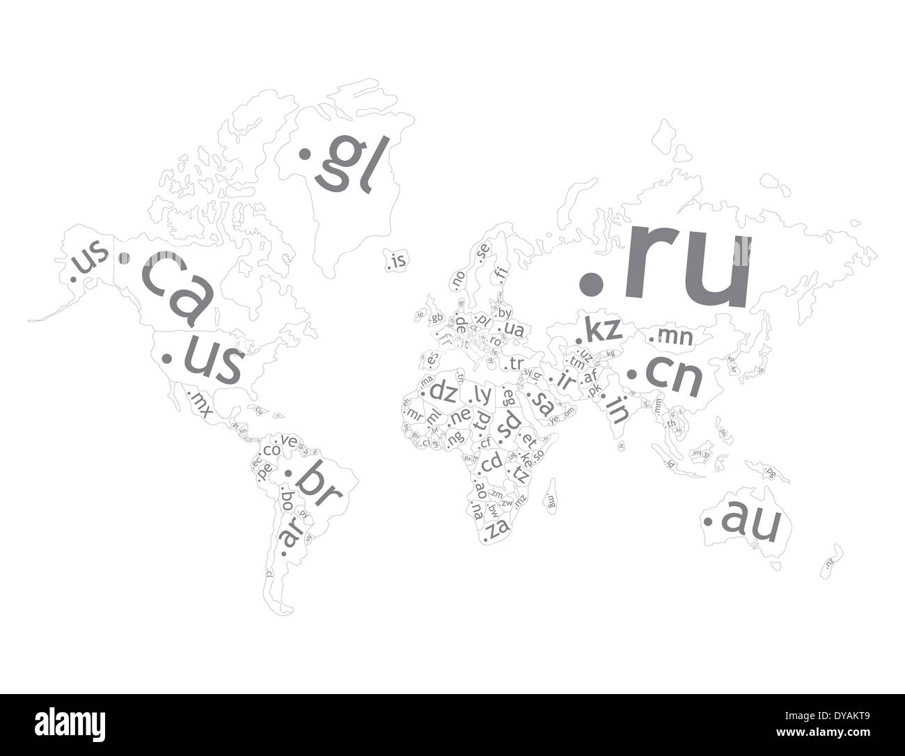 Map Of The World Top level Domain Stock Photo Alamy map-of-the-world-top-level-domain-stock-photo-alamy