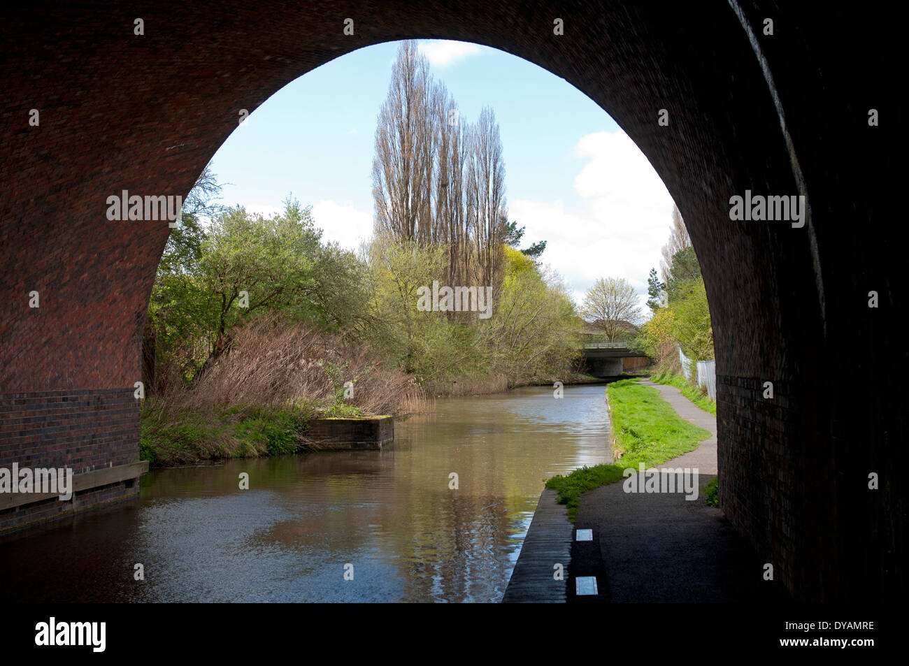 The Droitwich Canal at Droitwich Spa, Worcestershire, England, UK Stock