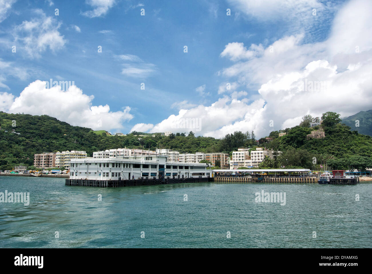 Hong Kong Lantau Island Mui Wo Ferry Pier Stock Photo Alamy