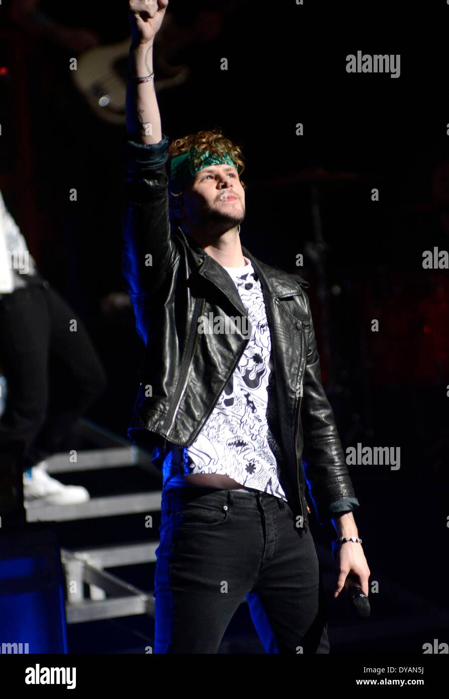 New York Ny Usa 11th Apr 2014 The Wanteds Jay Mcguiness Inside For The Wanted In Concert 