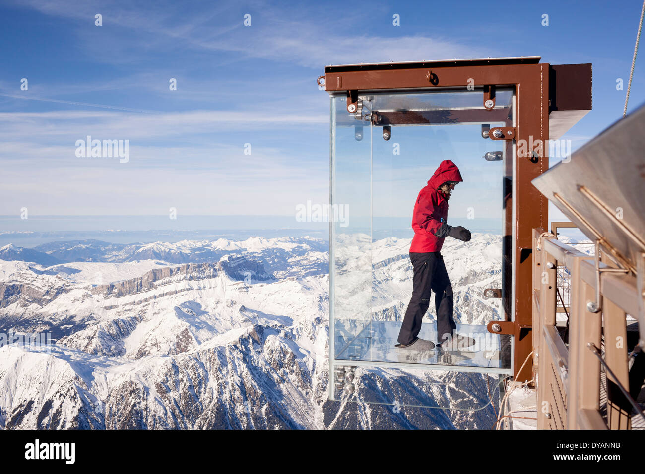 The aiguille du midi skywalk hi-res stock photography and images - Alamy