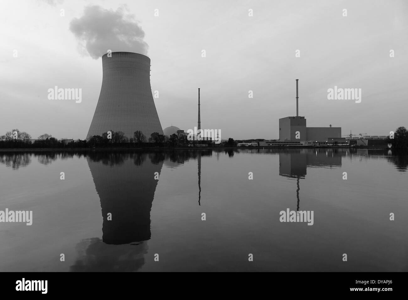 Nuclear power plant Black and White Stock Photos & Images - Alamy