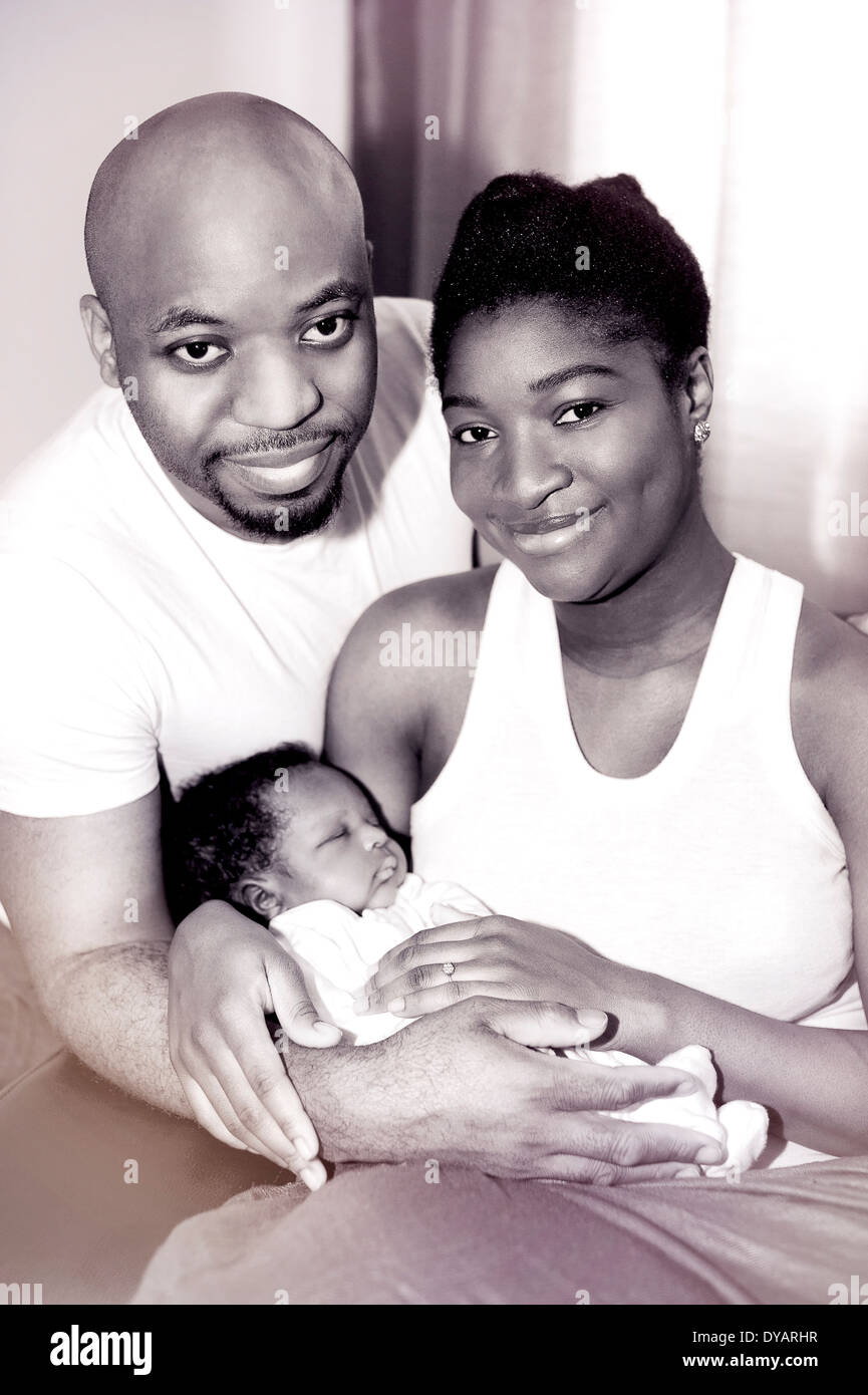 White has baby family nigerian Black Parents