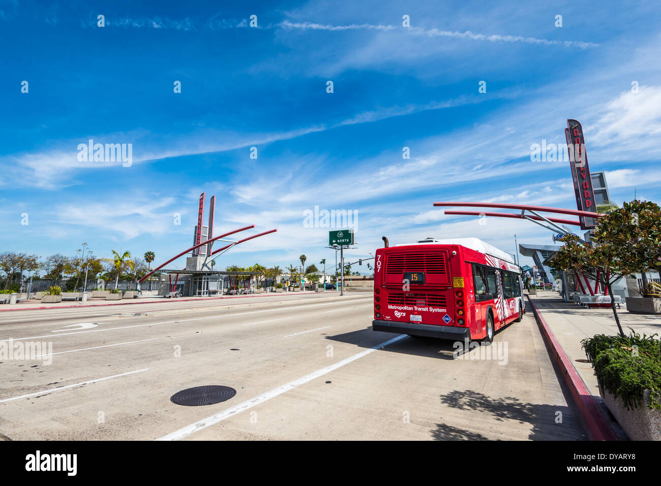 El Cajon Boulevard Transit Plaza Gateway (by Paul Hobson). San Diego