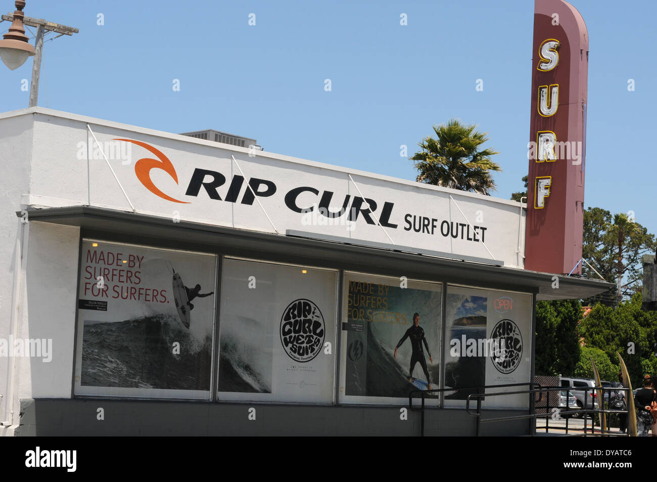 Rip Curl surf shop santa cruz ca Stock Photo