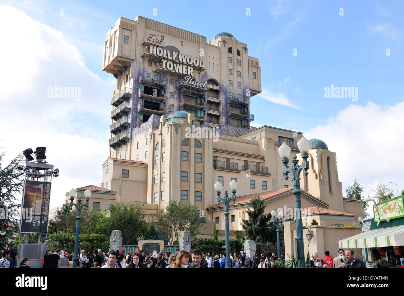 The Tower of Terror at DisneyLand Paris Stock Photo