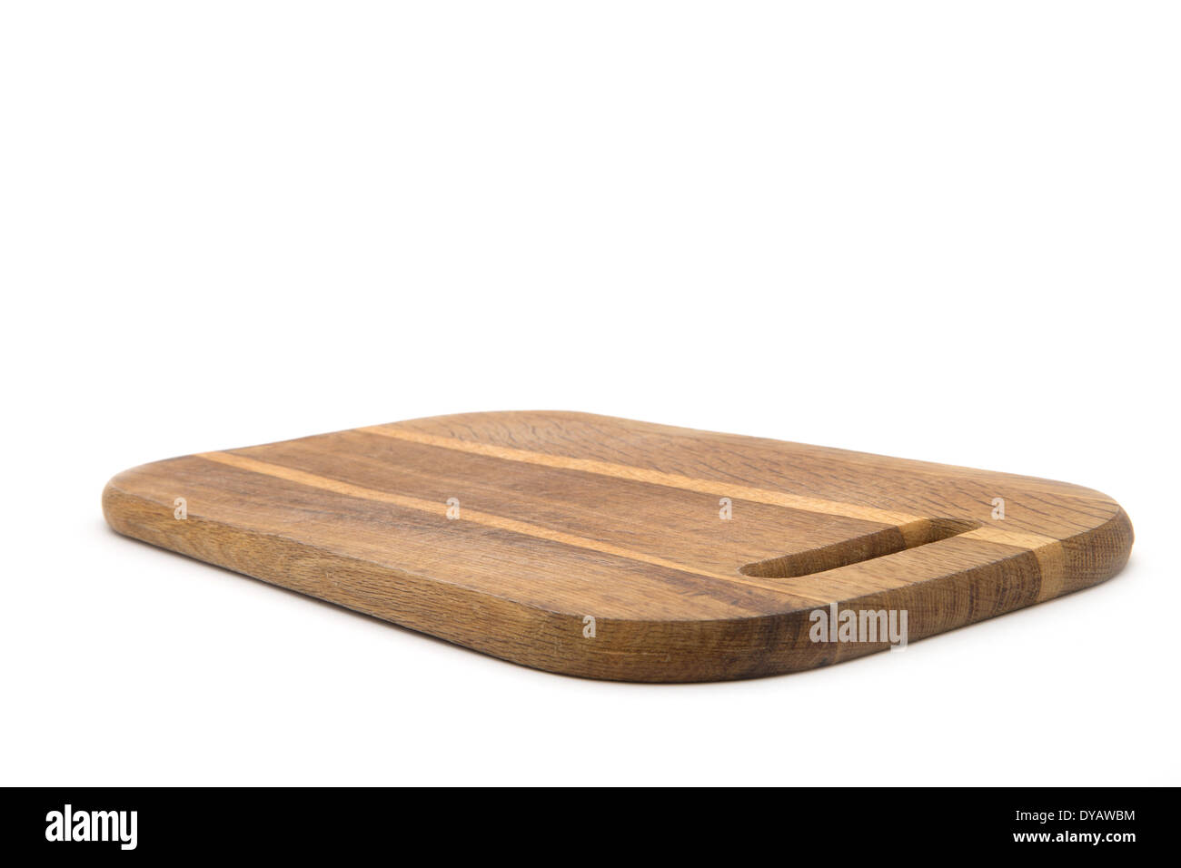 Wooden chopping board isolated on white background Stock Photo - Alamy