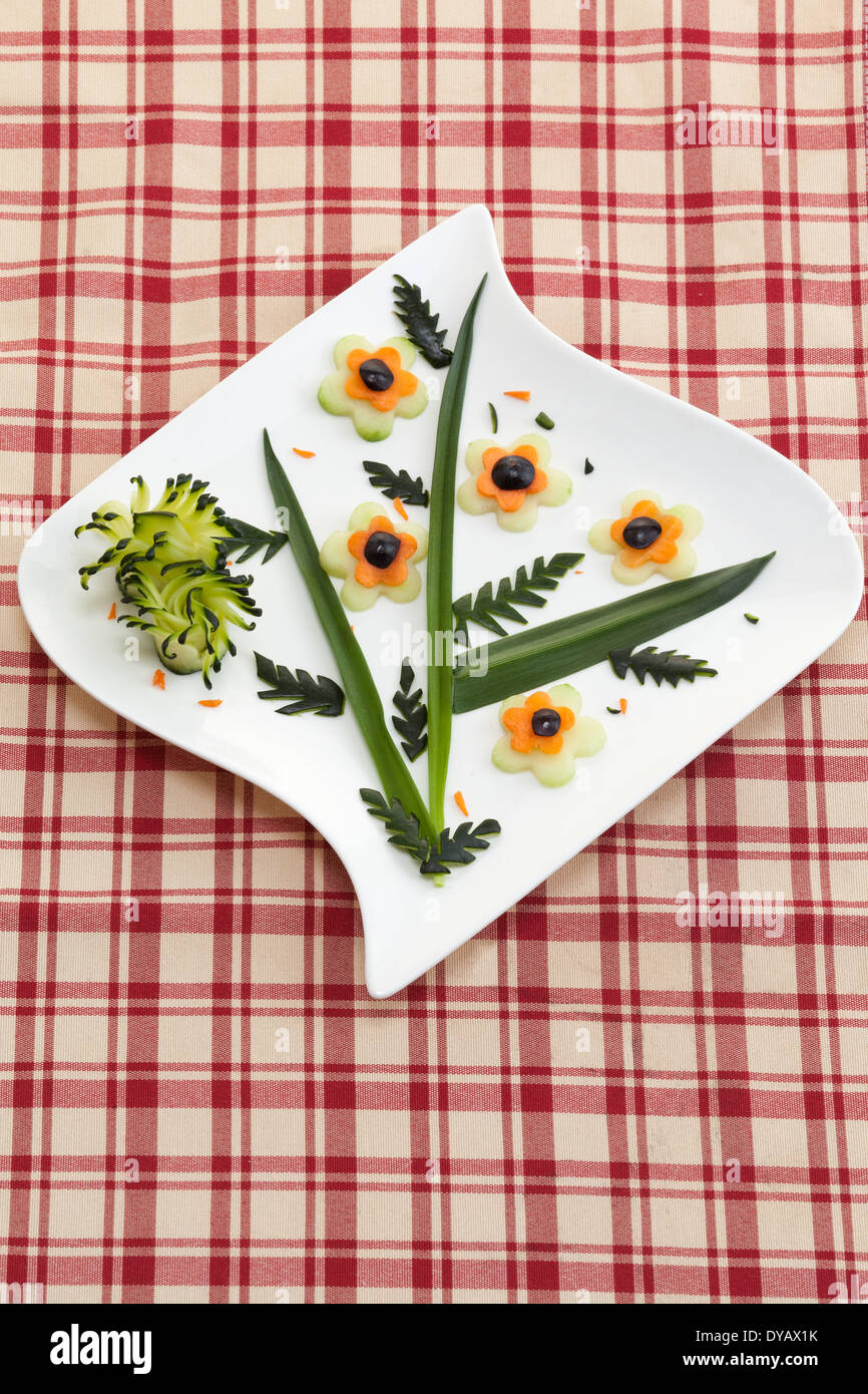 Appetizer plate with raw vegetables Stock Photo Alamy
