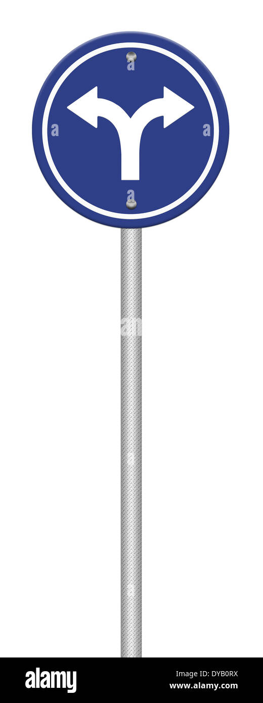 Fork in the road sign Stock Photo Alamy