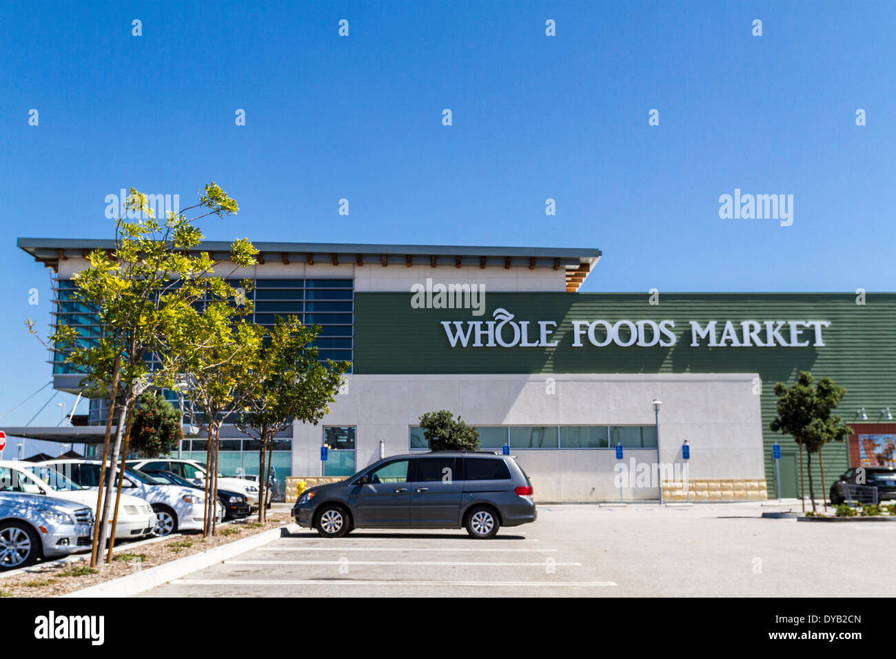 The Whole Foods Market in Oxnard California at the open air shopping mall called The Collection Stock Photo
