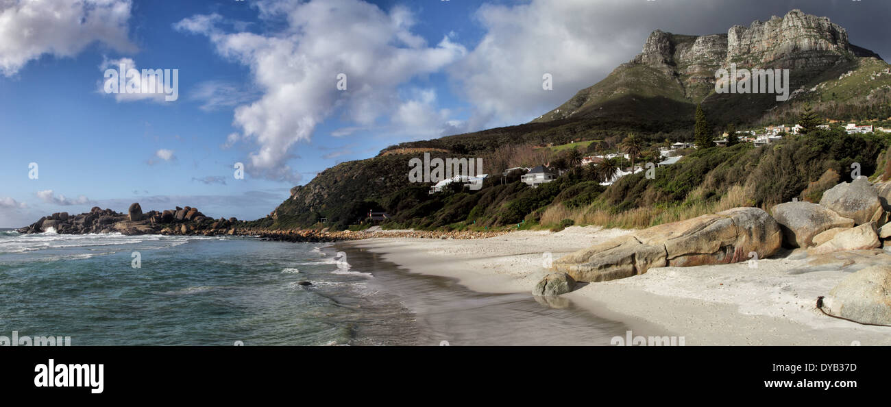 Panoramic view of the beach of Llandudno, a suburb of Cape Town, South