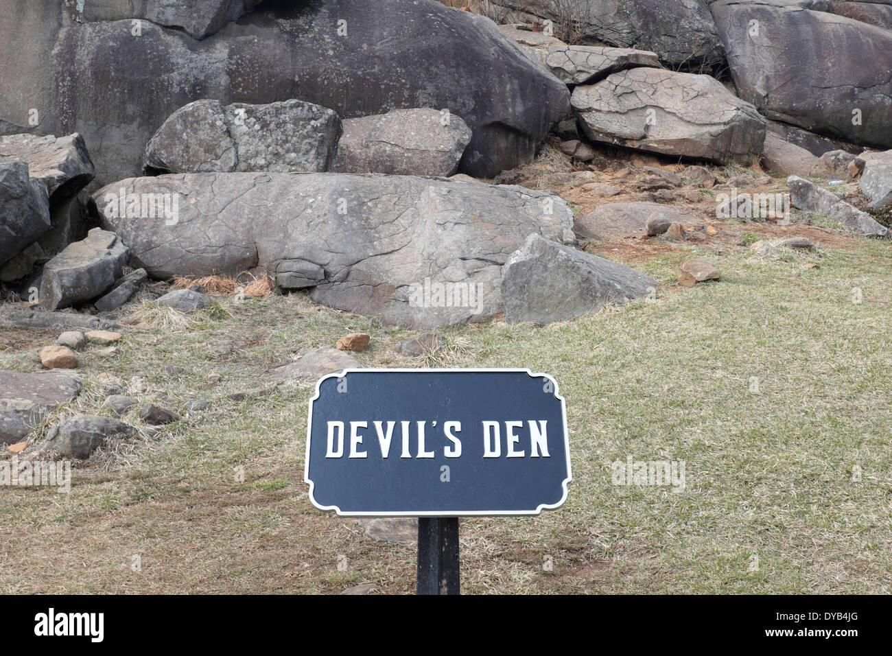 Devil's Den - Gettysburg National Military Park Stock Photo - Alamy