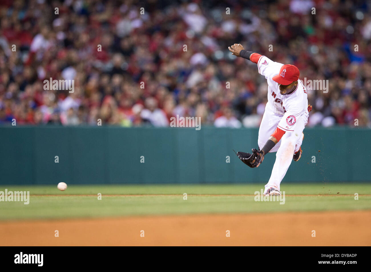 ANAHEIM, CA - APRIL 23: Los Angeles Angels right fielder Hunter