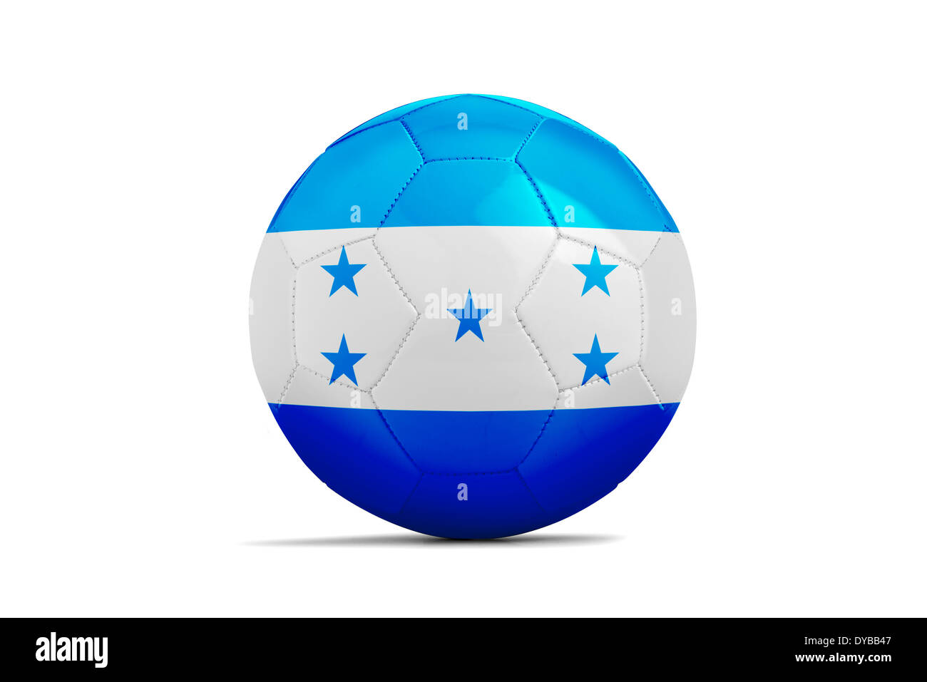 Soccer balls with teams flags, Football Brazil 2014. Group E, Honduras Stock Photo