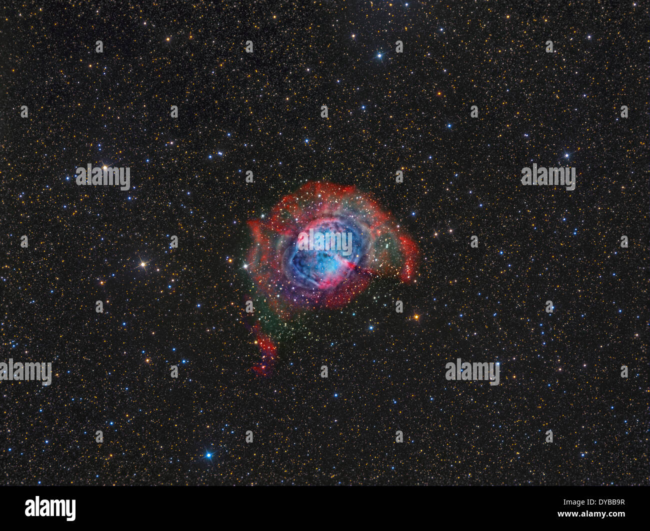 Messier 27, the Dumbbell Nebula. Stock Photo