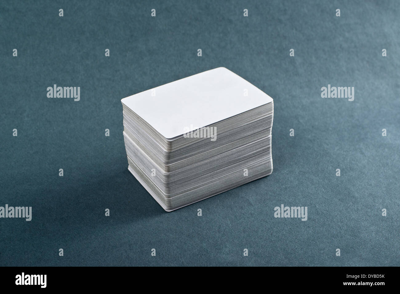 Business cards with rounded corners. Stack of blank horizontal business ...