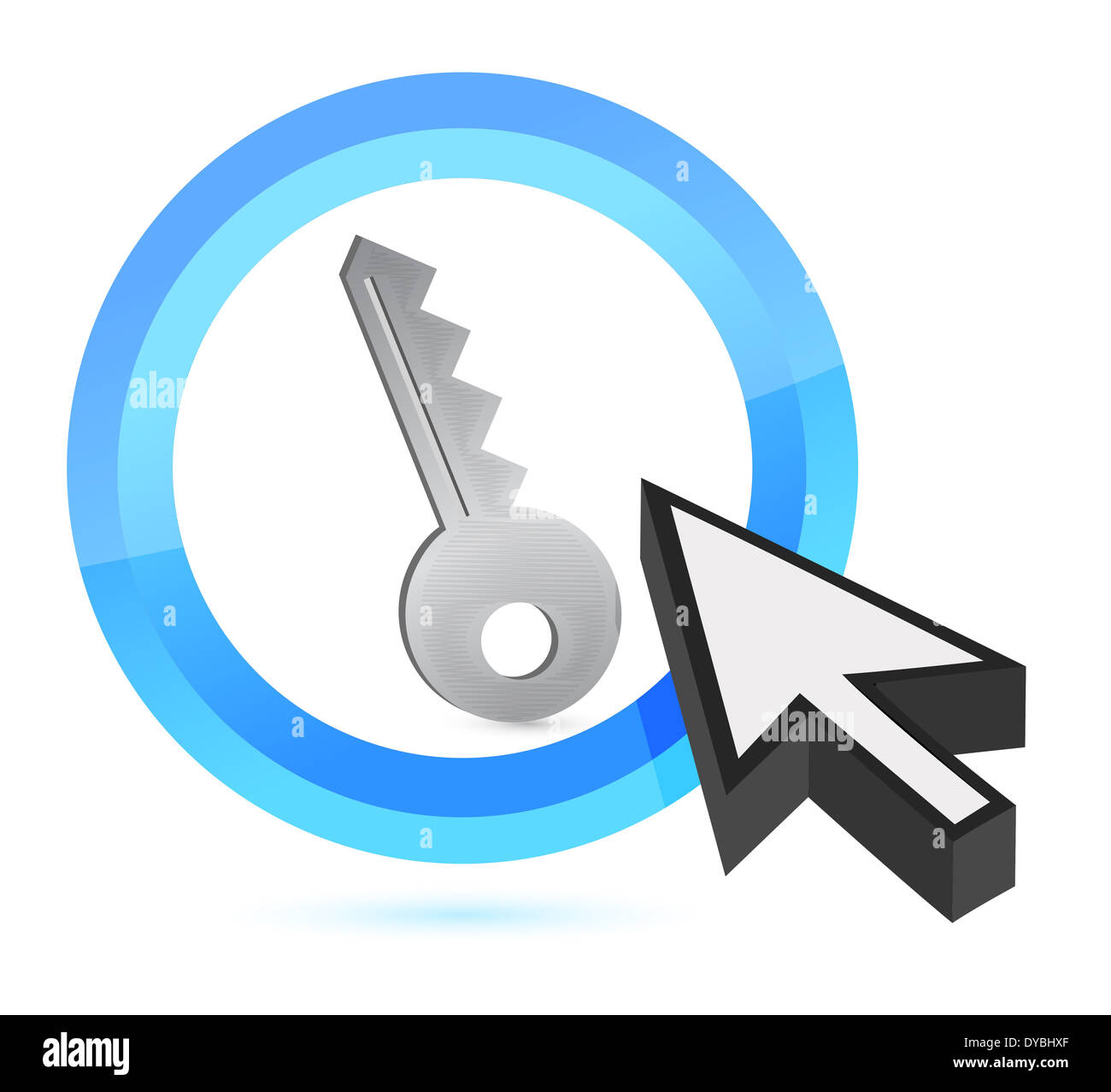 key icon illustration design over a white background Stock Photo - Alamy
