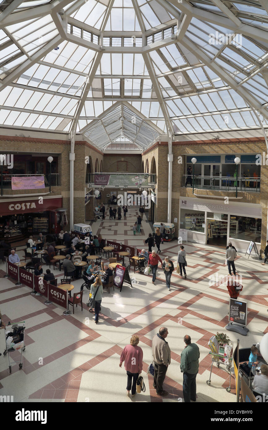 costa coffee in the inside shopping market, The Martlets, in Burgess Hill Stock Photo