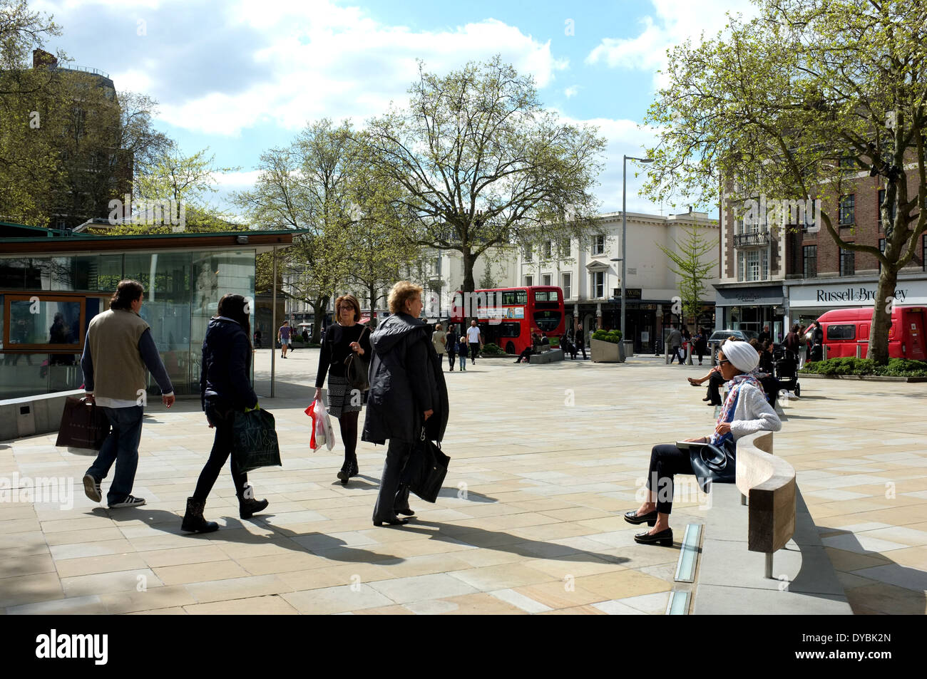 kings road in the royal borough of kensington and chelsea london sw3 uk 2014 Stock Photo